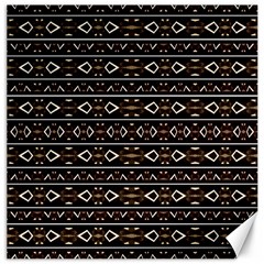 Tribal Dark Geometric Pattern03 Canvas 12  X 12  (unframed) by dflcprints