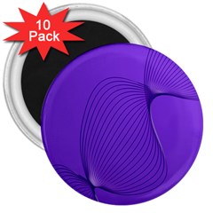 Twisted Purple Pain Signals 3  Button Magnet (10 Pack) by FunWithFibro