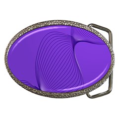 Twisted Purple Pain Signals Belt Buckle (oval) by FunWithFibro
