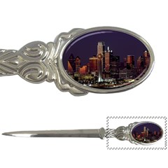 Dallas Skyline At Night Letter Opener by StuffOrSomething