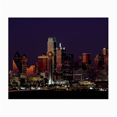 Dallas Skyline At Night Glasses Cloth (small) by StuffOrSomething