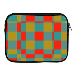Squares In Retro Colors Apple Ipad 2/3/4 Zipper Case by LalyLauraFLM
