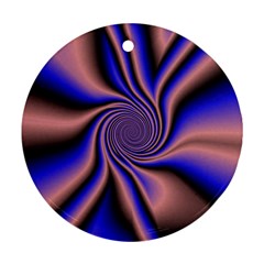 Purple Blue Swirl Ornament (round) by LalyLauraFLM