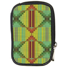 Tribal Shapes Compact Camera Leather Case by LalyLauraFLM