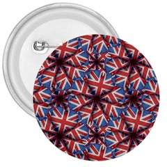 Heart Shaped England Flag Pattern Design 3  Button by dflcprints