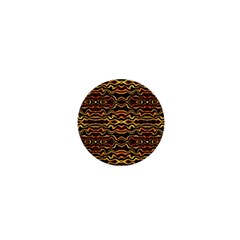 Tribal Art Abstract Pattern 1  Mini Button by dflcprints