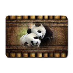 Panda Love Small Door Mat by TheWowFactor