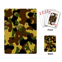 Camo Pattern  Playing Cards Single Design by Colorfulart23