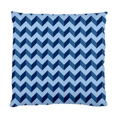 Tiffany Blue Modern Retro Chevron Patchwork Pattern Cushion Case (single Sided)  by GardenOfOphir