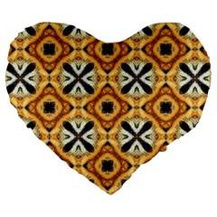 Faux Animal Print Pattern 19  Premium Heart Shape Cushion by GardenOfOphir
