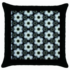 Faux Animal Print Pattern Black Throw Pillow Case by GardenOfOphir