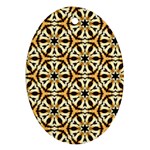 Faux Animal Print Pattern Oval Ornament (Two Sides)
