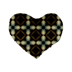 Faux Animal Print Pattern 16  Premium Flano Heart Shape Cushion  by GardenOfOphir