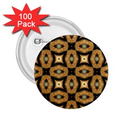 Faux Animal Print Pattern 2 25  Button (100 Pack) by GardenOfOphir