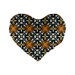 Faux Animal Print Pattern 16  Premium Flano Heart Shape Cushion 