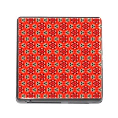 Cute Pretty Elegant Pattern Memory Card Reader With Storage (square) by GardenOfOphir