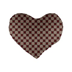 Cute Pretty Elegant Pattern 16  Premium Flano Heart Shape Cushion 