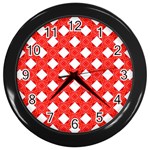 Cute Pretty Elegant Pattern Wall Clock (Black)