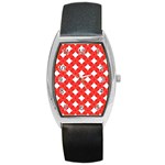 Cute Pretty Elegant Pattern Tonneau Leather Watch