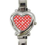 Cute Pretty Elegant Pattern Heart Italian Charm Watch 