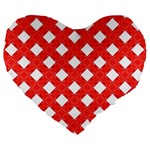 Cute Pretty Elegant Pattern 19  Premium Flano Heart Shape Cushion
