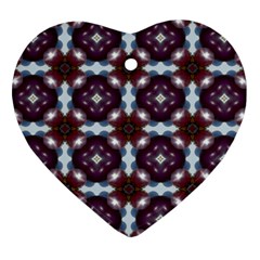Cute Pretty Elegant Pattern Heart Ornament by GardenOfOphir