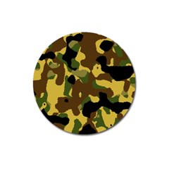 Camo Pattern  Magnet 3  (round) by Colorfulart23