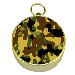 Camo Pattern  Gold Compass by Colorfulart23