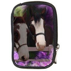 Two Horses Compact Camera Leather Case by JulianneOsoske
