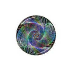 Psychedelic Spiral Golf Ball Marker (for Hat Clip) by StuffOrSomething