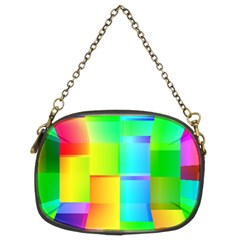Colorful Gradient Shapes Chain Purse (two Sides) by LalyLauraFLM