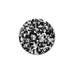 Background Noise In Black & White Golf Ball Marker by StuffOrSomething