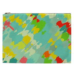 Smudged Shapes Cosmetic Bag (xxl) by LalyLauraFLM