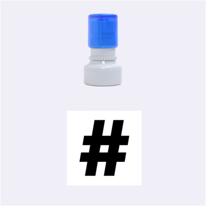 Hashtag rubber stamp (small)