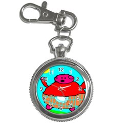 Sweet Pig Knoremans, Art By Kids Key Chain Watch by yoursparklingshop