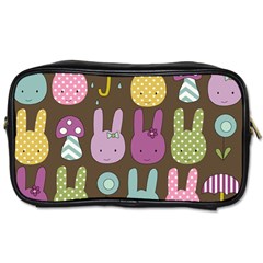 Bunny  Travel Toiletry Bag (two Sides) by Kathrinlegg