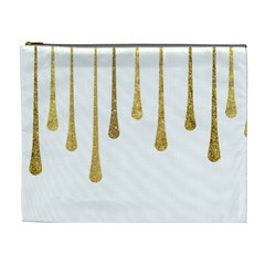 Gold Glitter Paint Cosmetic Bag (xl) by Kathrinlegg