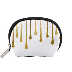 Gold Glitter Paint Accessory Pouch (small) by Kathrinlegg