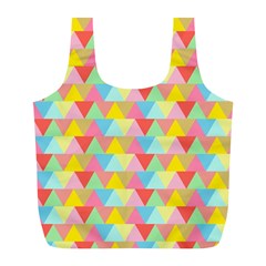 Triangle Pattern Reusable Bag (l) by Kathrinlegg