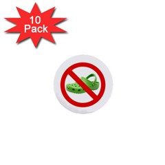 No Crocs Mini Buttons (10 Pack)
