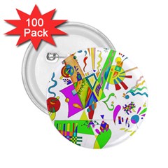 Splatter Life 2 25  Button (100 Pack) by sjart