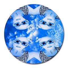 Skydivers 8  Mouse Pad (round) by icarusismartdesigns