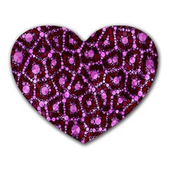 Cheetah Bling Abstract Pattern  Mouse Pad (heart) by OCDesignss
