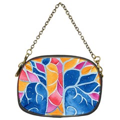 Yellow Blue Pink Abstract  Chain Purse (one Side) by OCDesignss