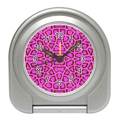Florescent Pink Animal Print  Desk Alarm Clock