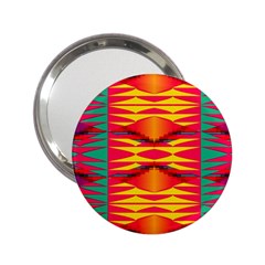 Colorful Tribal Texture 2 25  Handbag Mirror by LalyLauraFLM