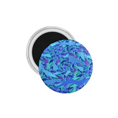 Blue Confetti Storm 1 75  Button Magnet