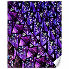  Blue Purple Glass Canvas 11  X 14  (unframed)