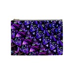  Blue purple Glass Cosmetic Bag (Medium)