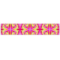 Pink And Yellow Rave Pattern Flano Scarf (large) by KirstenStar